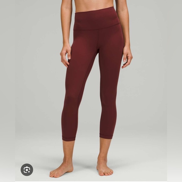 lululemon athletica Pants - Lululemon Align Leggings 21in size 6 maroon
